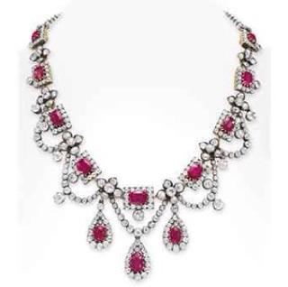 Inspiration: A Ruby and Diamond Necklace